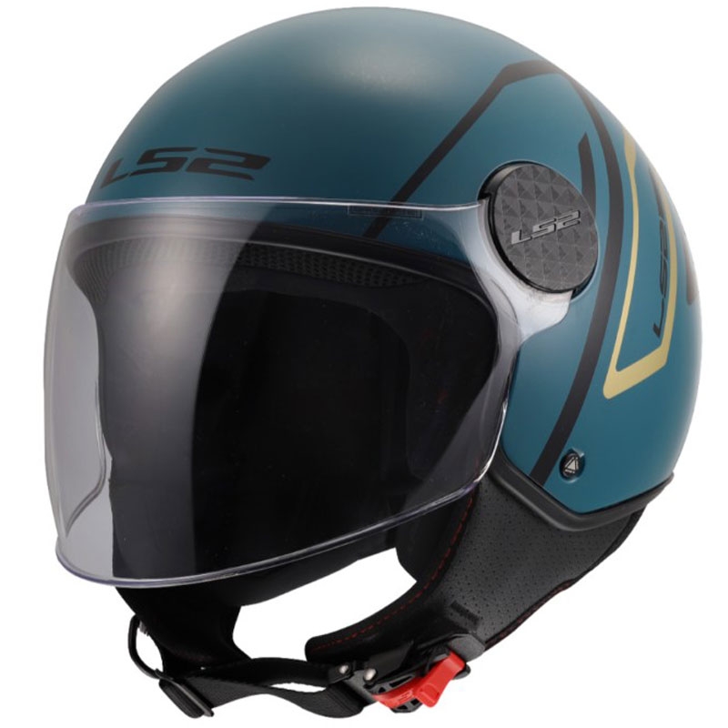 Odprta motoristična čelada LS2 OF558 Sphere Lux II Minimum temno modro-zelena
