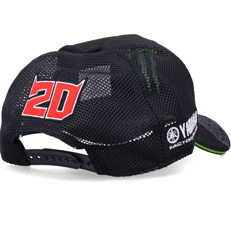 Sponzorska kapa Yamaha Monster Fabio Quartararo, črna