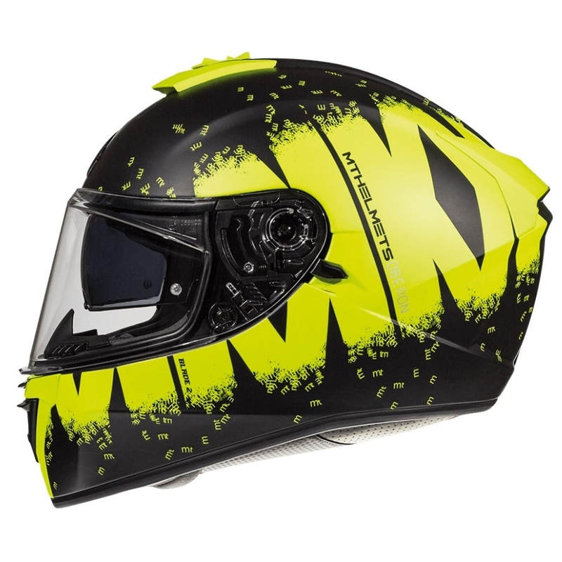 MT Blade 2 SV Oberon črno-fluo rumena integralna motoristična čelada razprodaja