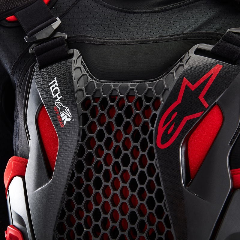 Alpinestars TECH-AIR®OFF-ROAD sistem motorističnih zračnih blazin črno-rdeč