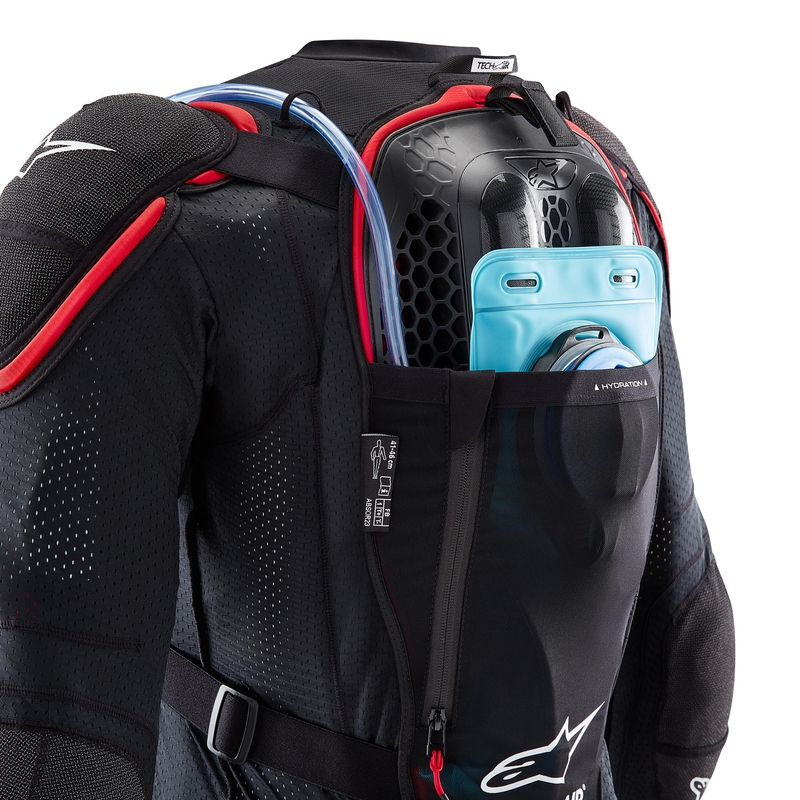 Alpinestars TECH-AIR®OFF-ROAD sistem motorističnih zračnih blazin črno-rdeč
