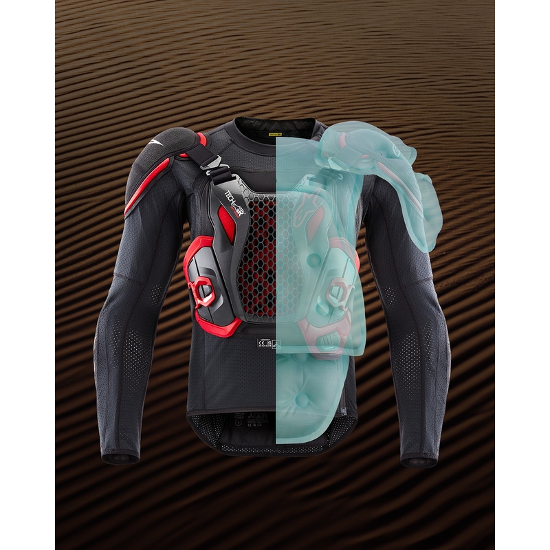 Alpinestars TECH-AIR®OFF-ROAD sistem motorističnih zračnih blazin črno-rdeč