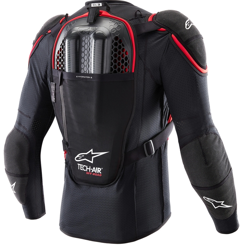 Alpinestars TECH-AIR®OFF-ROAD sistem motorističnih zračnih blazin črno-rdeč