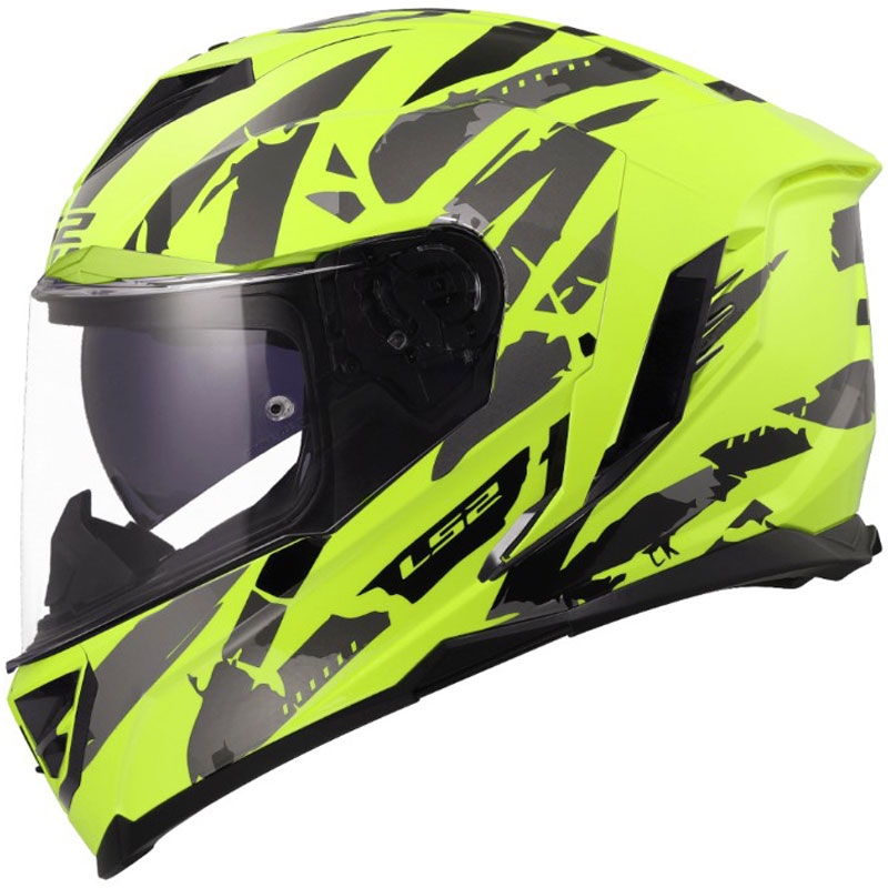 Motoristična čelada LS2 FF818 Storm III Kaos rumena