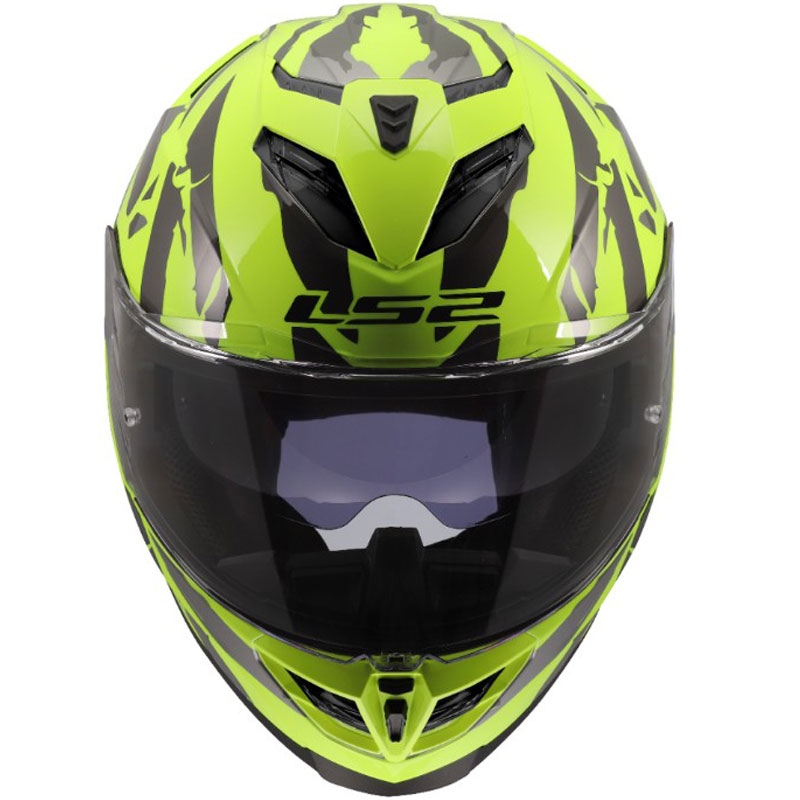 Motoristična čelada LS2 FF818 Storm III Kaos rumena