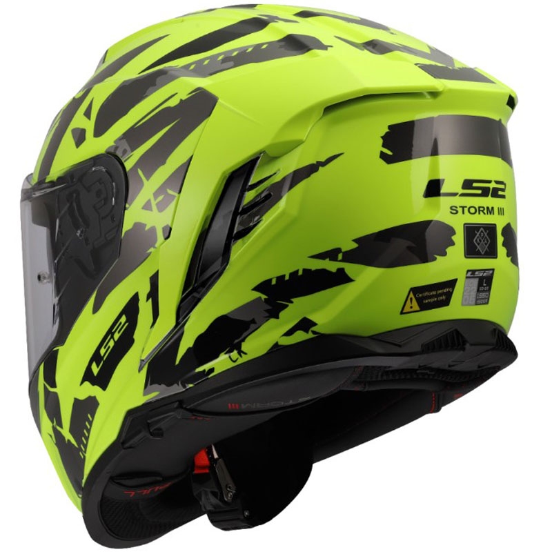 Motoristična čelada LS2 FF818 Storm III Kaos rumena