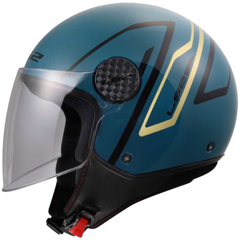 Odprta motoristična čelada LS2 OF558 Sphere Lux II Minimum temno modro-zelena