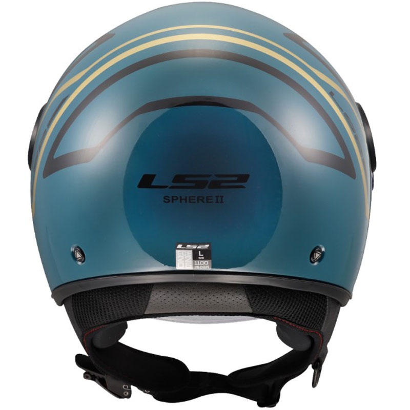 Odprta motoristična čelada LS2 OF558 Sphere Lux II Minimum temno modro-zelena