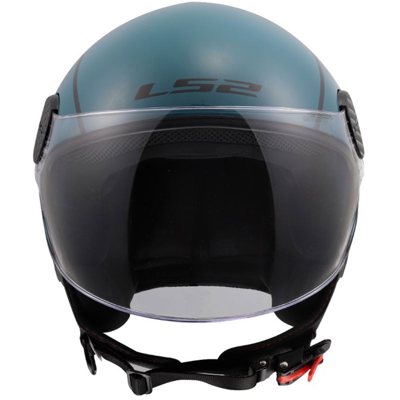 Odprta motoristična čelada LS2 OF558 Sphere Lux II Minimum temno modro-zelena