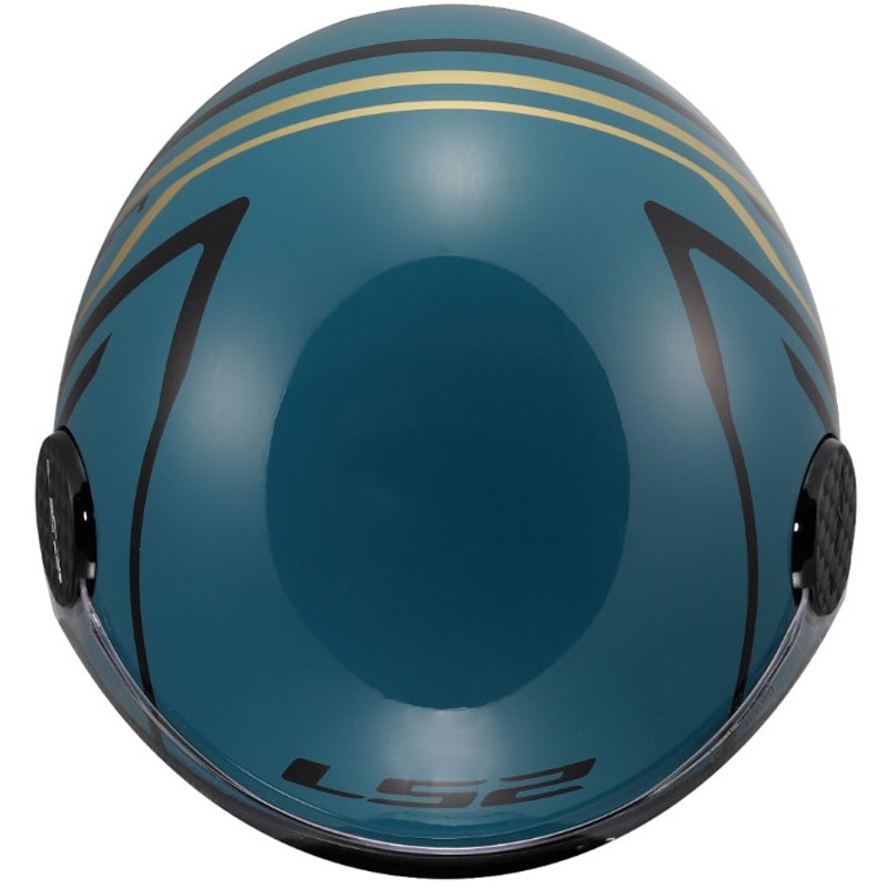 Odprta motoristična čelada LS2 OF558 Sphere Lux II Minimum temno modro-zelena