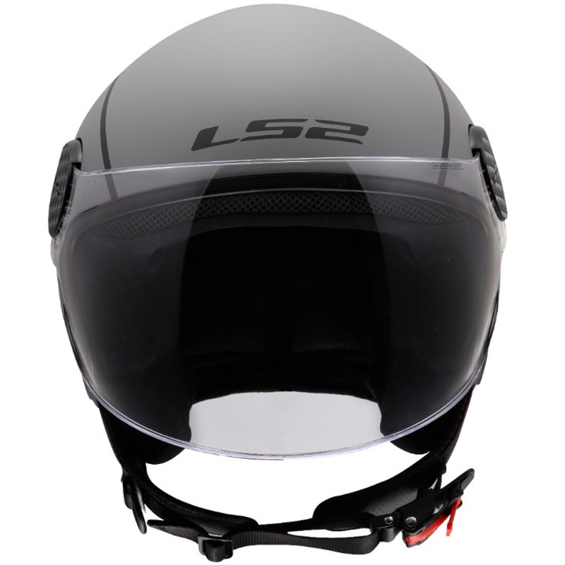Odprta motoristična čelada LS2 OF558 Sphere Lux II Minimum črno-siva