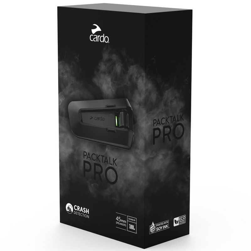 Bluetooth domofon CARDO PACKTALK PRO Duo črne barve