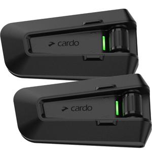 Bluetooth domofon CARDO PACKTALK PRO Duo črne barve