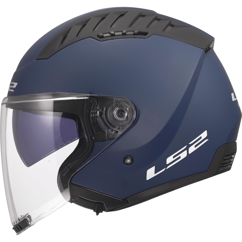 Odprta motoristična čelada LS2 OF600 Copter II Solid mat modra
