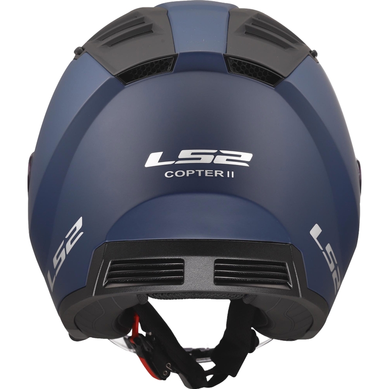 Odprta motoristična čelada LS2 OF600 Copter II Solid mat modra