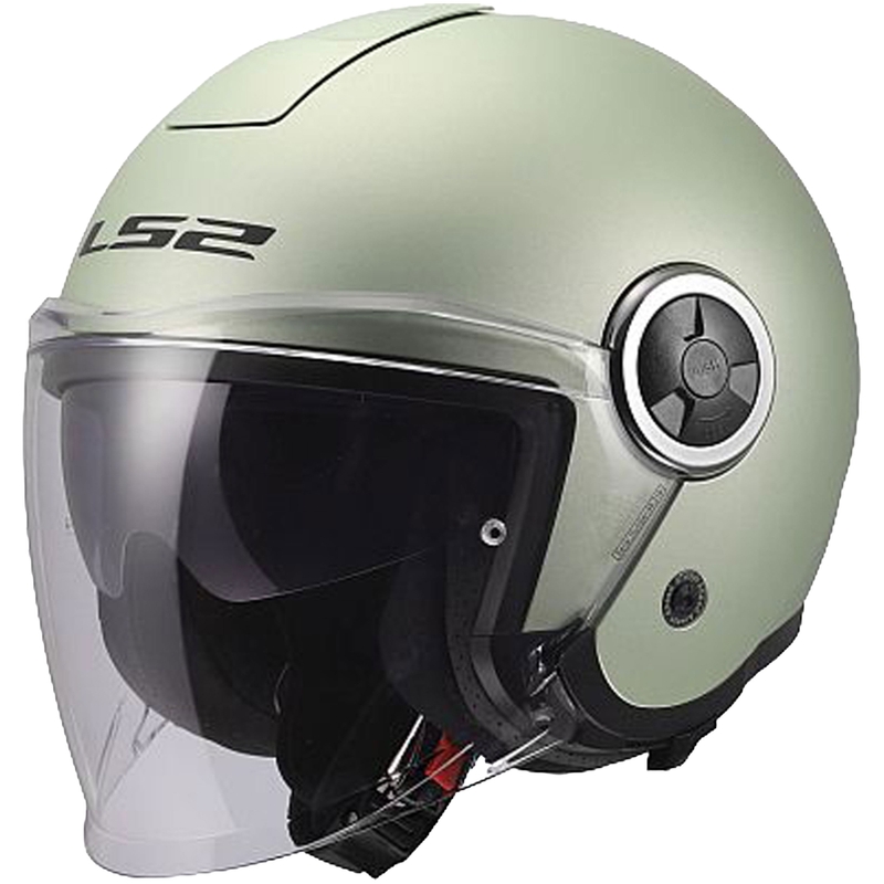 Odprta motoristična čelada LS2 OF620 Classy Solid mat sivo-komet
