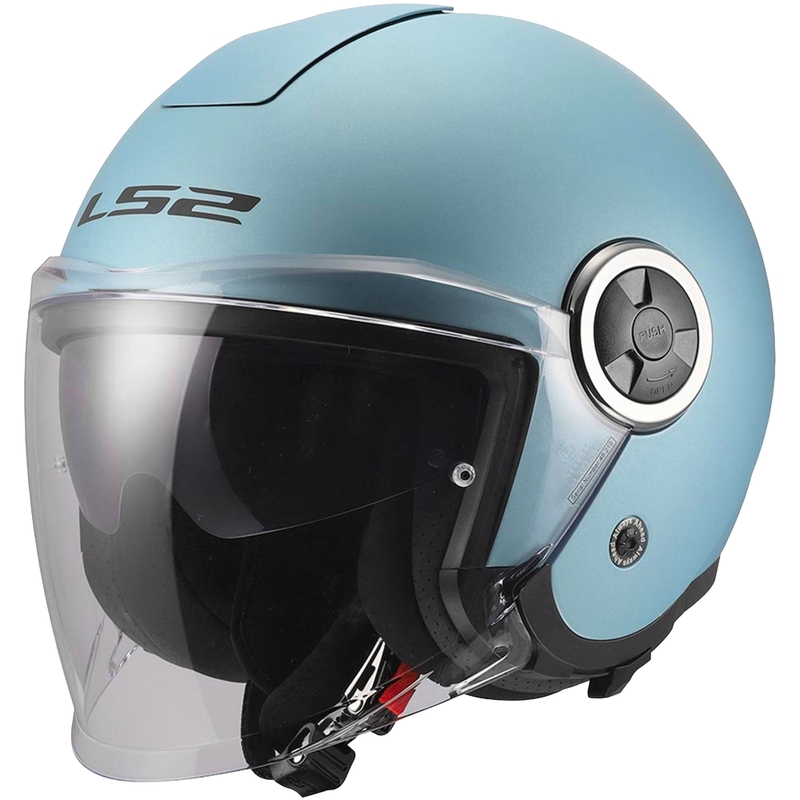 Odprta motoristična čelada LS2 OF620 Classy Solid mat biserno modra