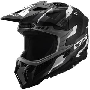 Motokros čelada LS2 MX703 X-Force Phantom mat črno-siva