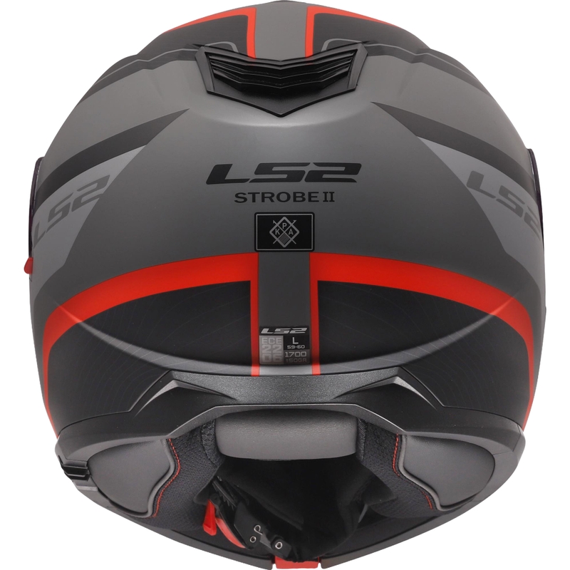 Preklopna čelada LS2 FF908 Strobe II Monza mat črno-sivo-rdeča