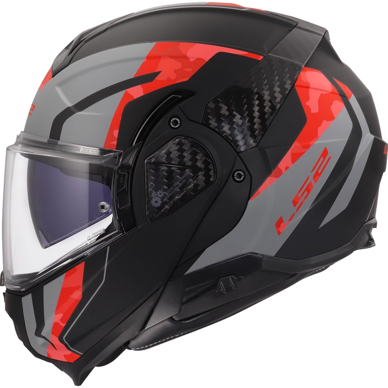 Motoristična čelada LS2 FF910 Advant II Glide mat črno-sivo-rdeča