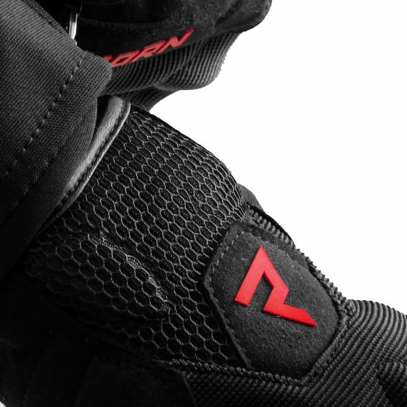 Ženske motoristične rokavice Rebelhorn Core črno-rdeče