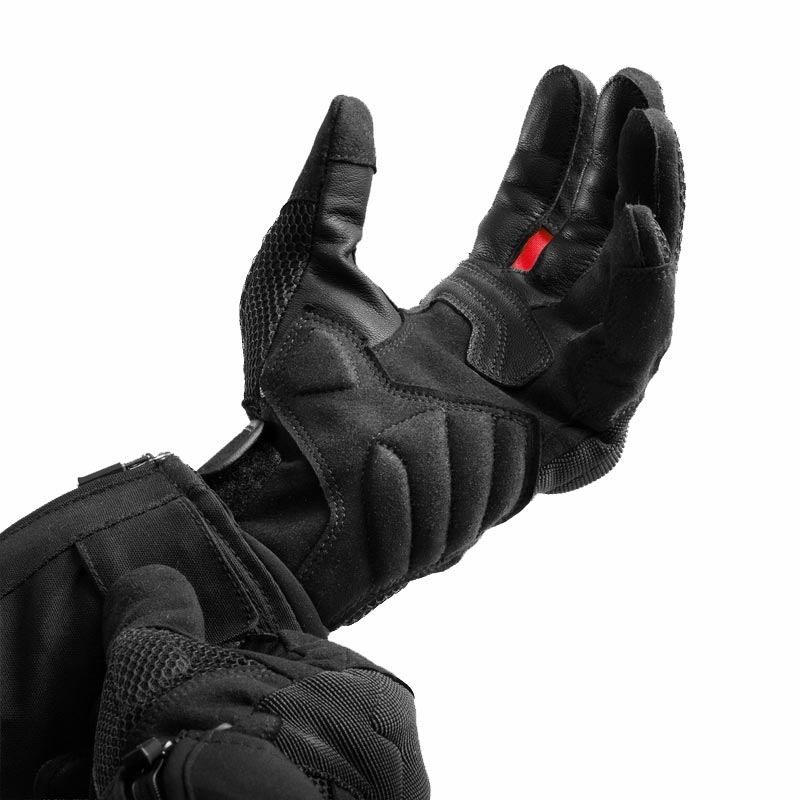 Moto rokavice Rebelhorn Core črno-rdeče