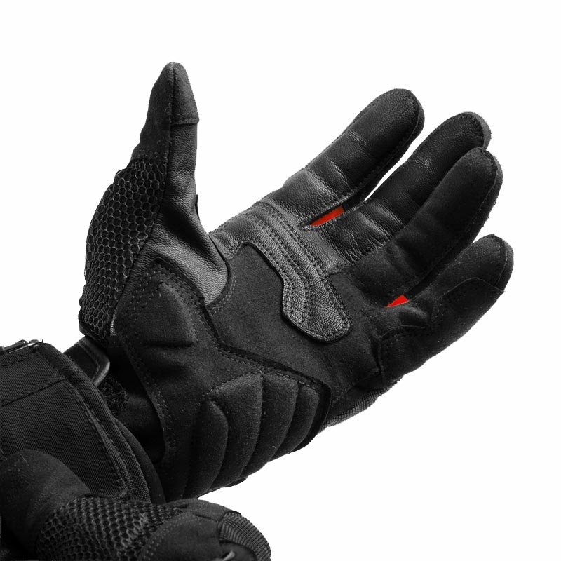 Moto rokavice Rebelhorn Core črno-rdeče
