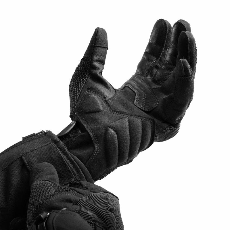 Moto rokavice Rebelhorn Core črno-sivo-fluo rumene