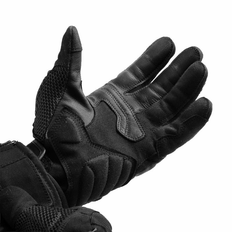Moto rokavice Rebelhorn Core črno-sivo-fluo rumene