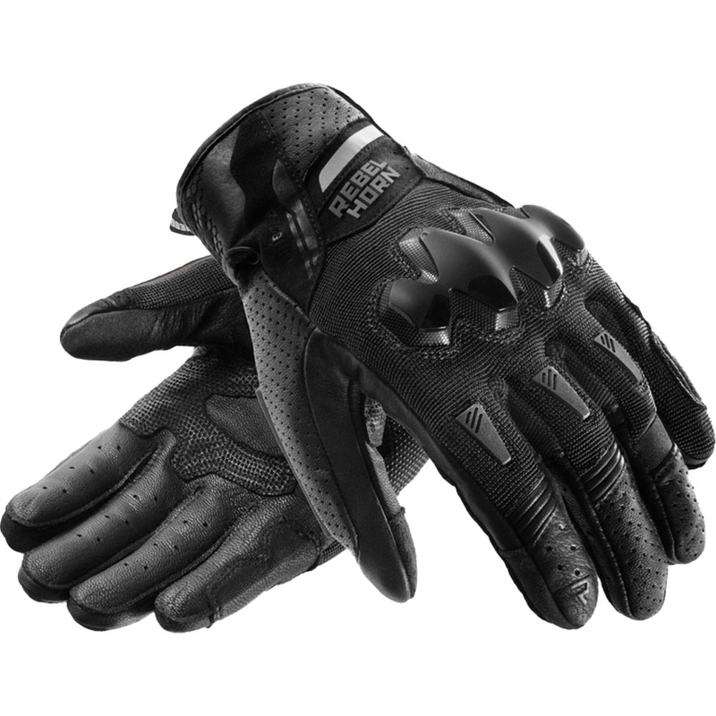 Moto rokavice Rebelhorn Defender črne