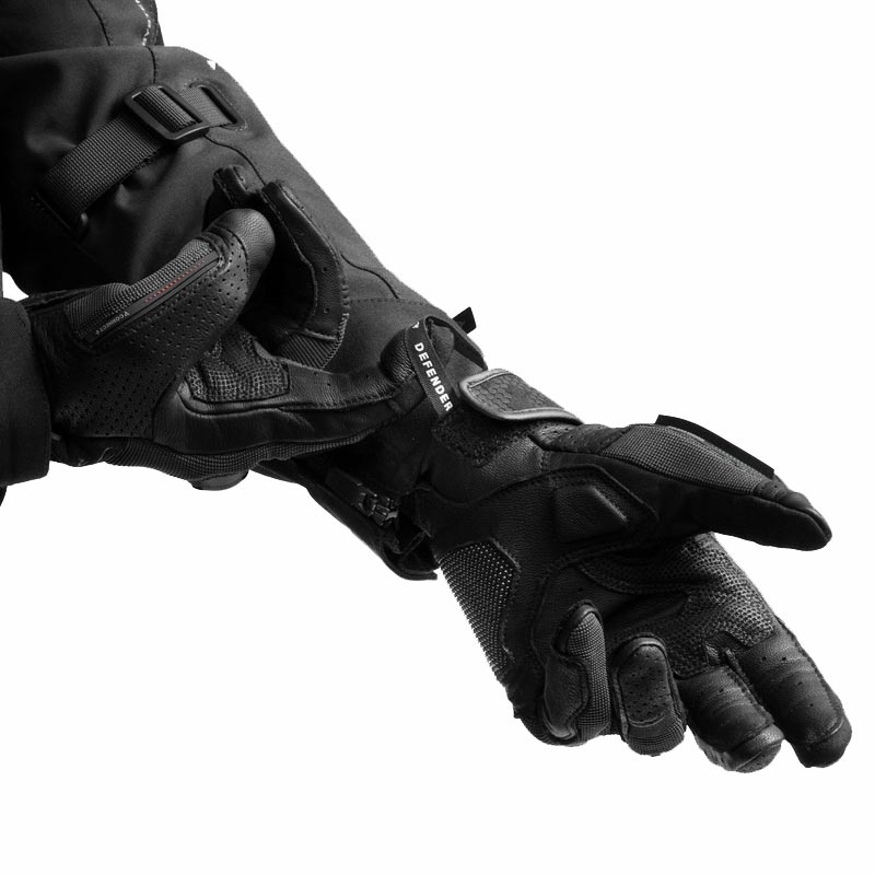 Moto rokavice Rebelhorn Defender črne
