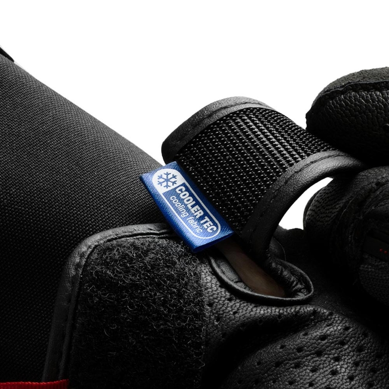 Moto rokavice Rebelhorn Defender črno-rdeče
