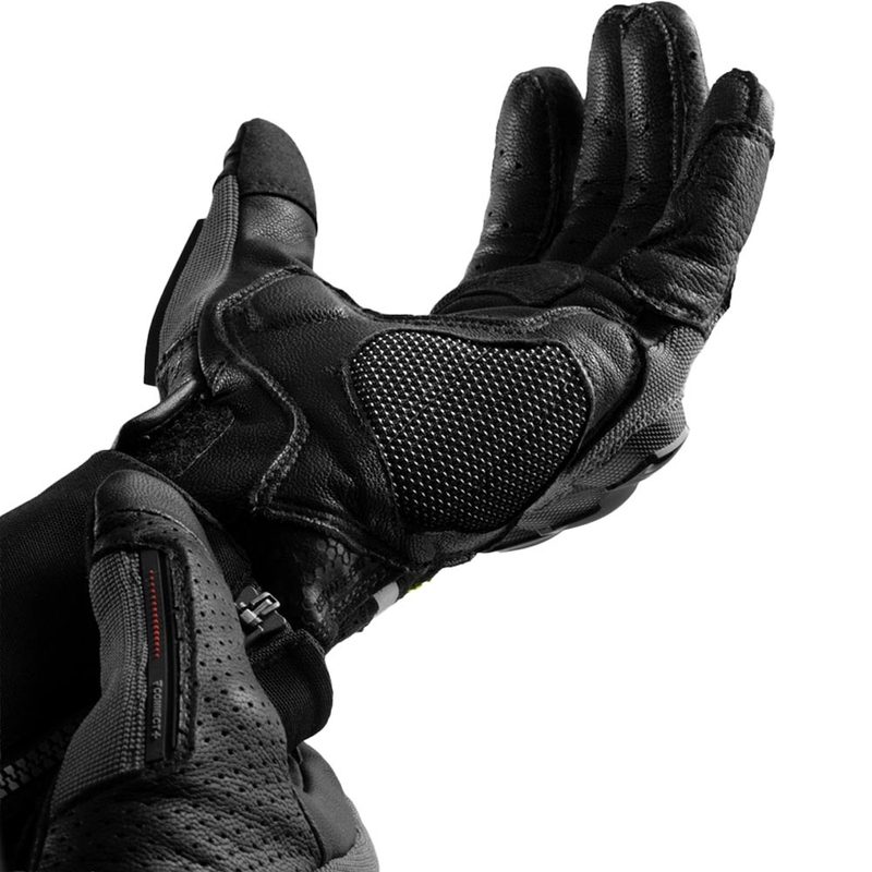Moto rokavice Rebelhorn Defender črno-sivo-fluo rumene