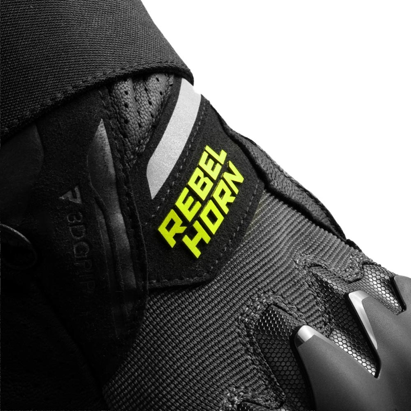 Moto rokavice Rebelhorn Defender črno-sivo-fluo rumene