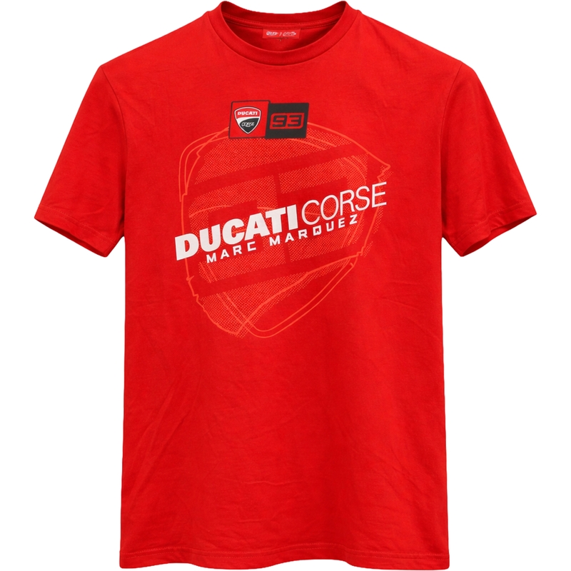 Majica Ducati Corse Marc Marquez Big Helmet 93 rdeča