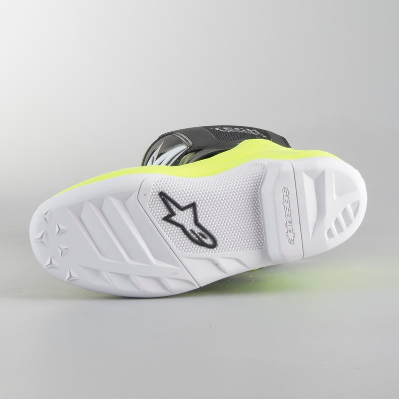 Alpinestars Tech 7 S Black-Green-Fluo Yellow Otroški motoristični škornji