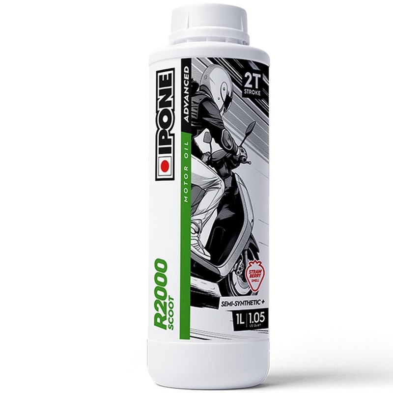 Ipone R2000 Scoot Strawberry 2T Synthetic Plus jagodno olje 1 l