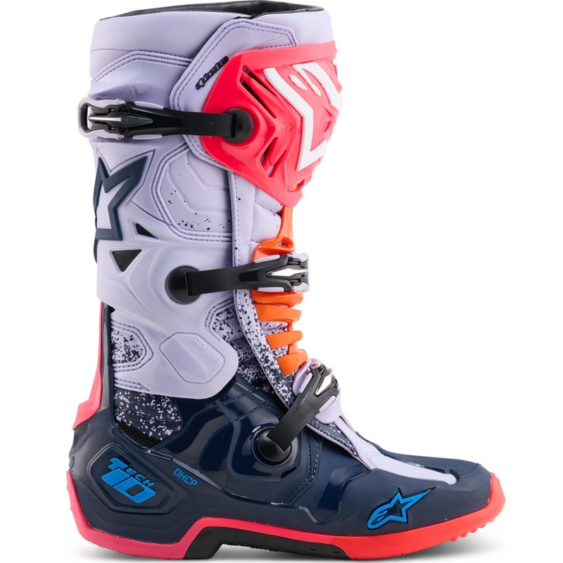 Motokros škornji Alpinestars TECH 10 Limited Edition Records črne barve