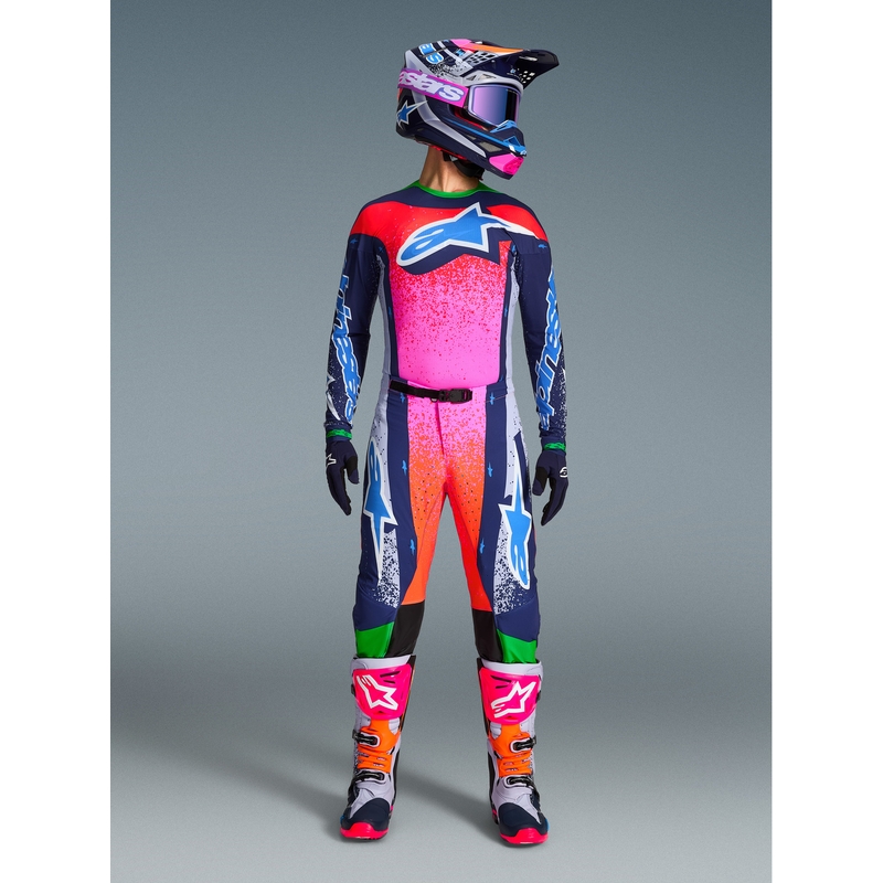 Motokros dres Alpinestars Supertech Limited Edition Records - siv