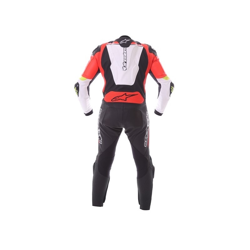Alpinestars Atem enodelna obleka črno-bela-fluo rdeča-fluo rumena