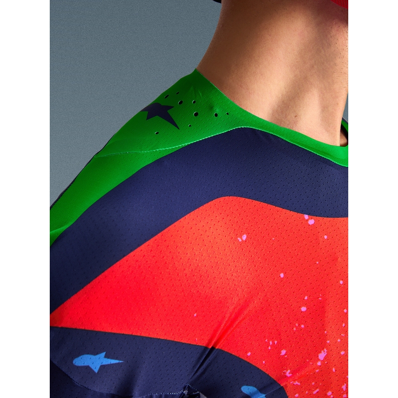 Motokros dres Alpinestars Supertech Limited Edition Records - siv