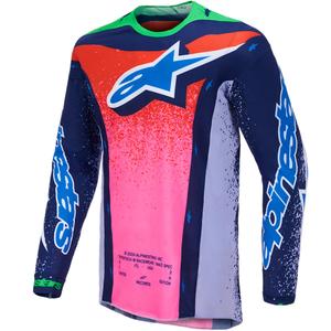 Motokros dres Alpinestars Supertech Limited Edition Records - siv