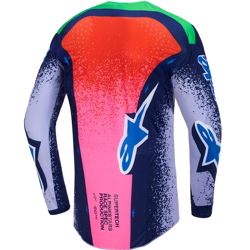 Motokros dres Alpinestars Supertech Limited Edition Records - siv