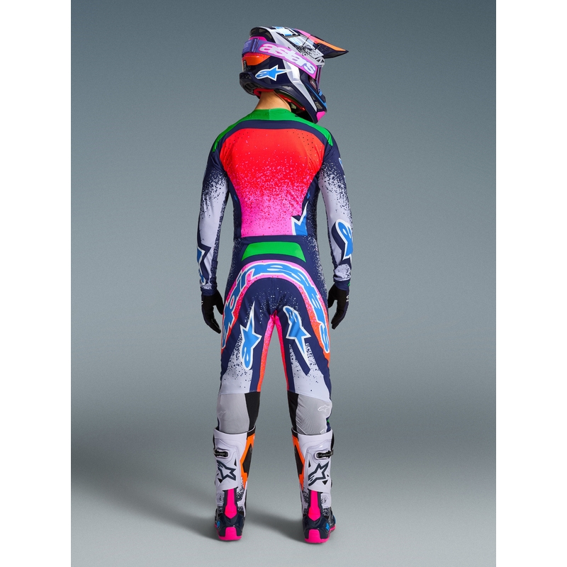 Motokros hlače Alpinestars Supertech Limited Edition Records, sive