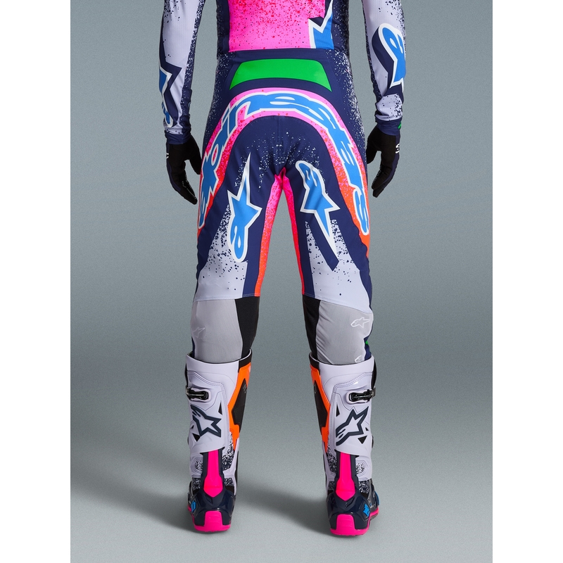 Motokros hlače Alpinestars Supertech Limited Edition Records, sive