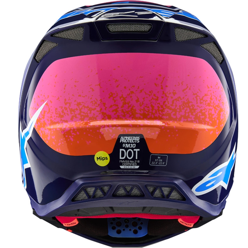 Motokros čelada Alpinestars Supertech S-M10 Limited Edition Records, siva
