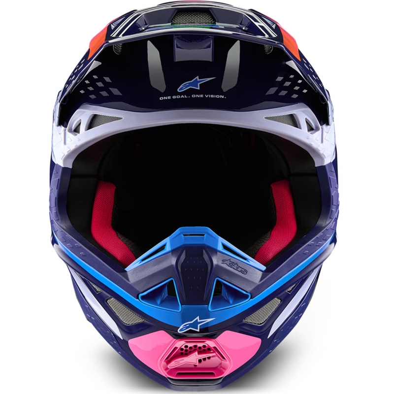 Motokros čelada Alpinestars Supertech S-M10 Limited Edition Records, siva