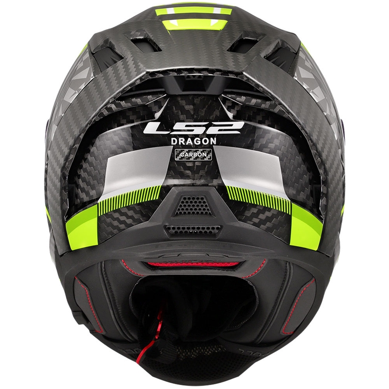 Celo obrazna motoristična čelada LS2 FF807 Dragon Trax fluo rumena