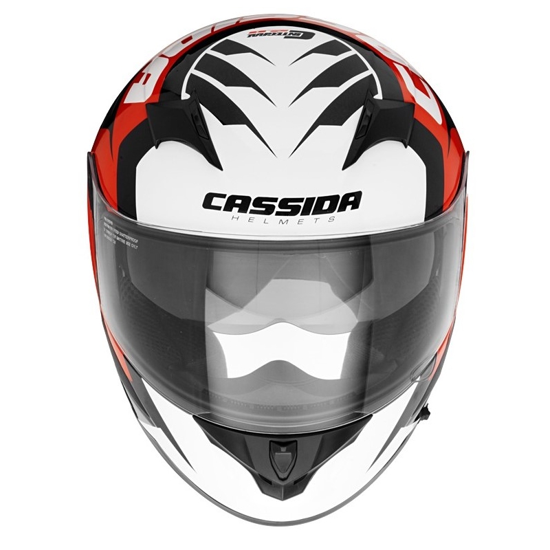 Integralna čelada Cassida Integral 2.0 Perimetrična rdeče-črno-bela-siva