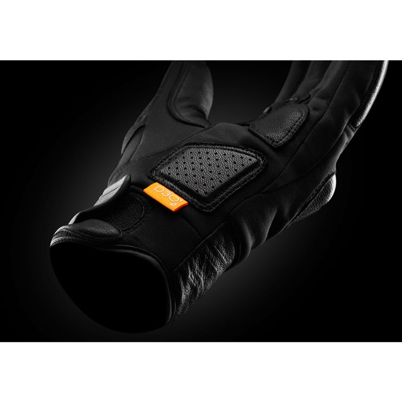 Moto rokavice Furygan TD Soft D3O® PRIMALOFT® črne barve